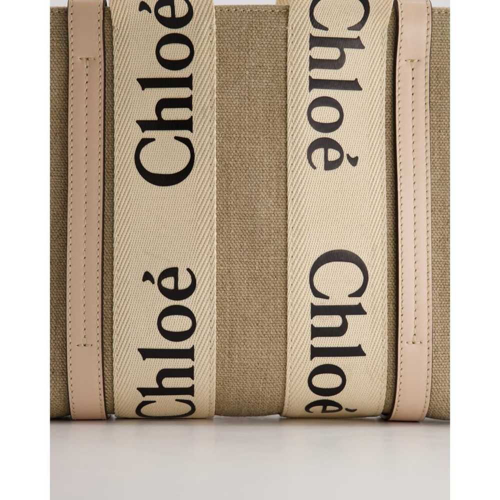 Chloé Woody cloth tote - image 5