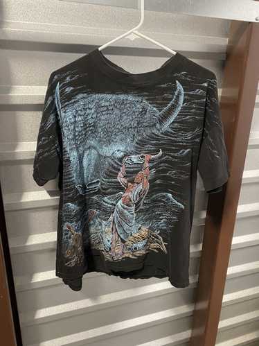 Vintage 1990’s Native American Buffalo AOP Shirt