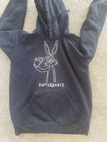 Streetwear × Vintage DISTURBANCE BUGS BUNNY HOODIE