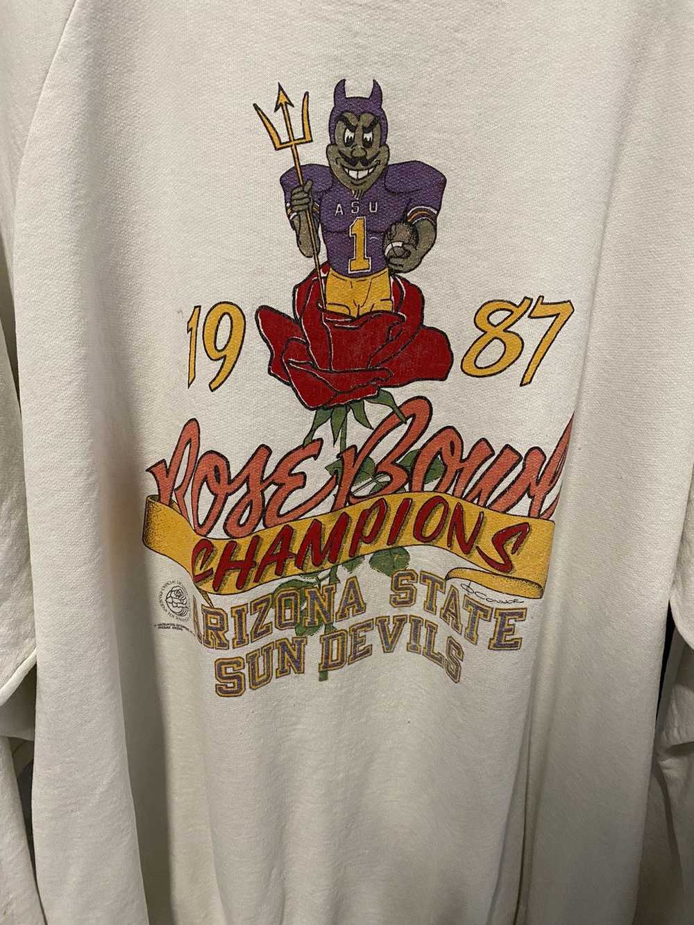 Vintage 1987 ASU Devils Rose Bowl Champs Sweatshi… - image 2