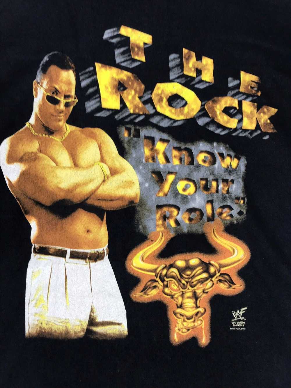 Vintage × Wcw/Nwo × Wwf vintage 90s the rock this… - image 3