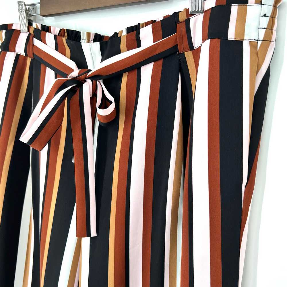 Ann Taylor Sz XL Wide Leg Striped Tie Waist Pants… - image 4