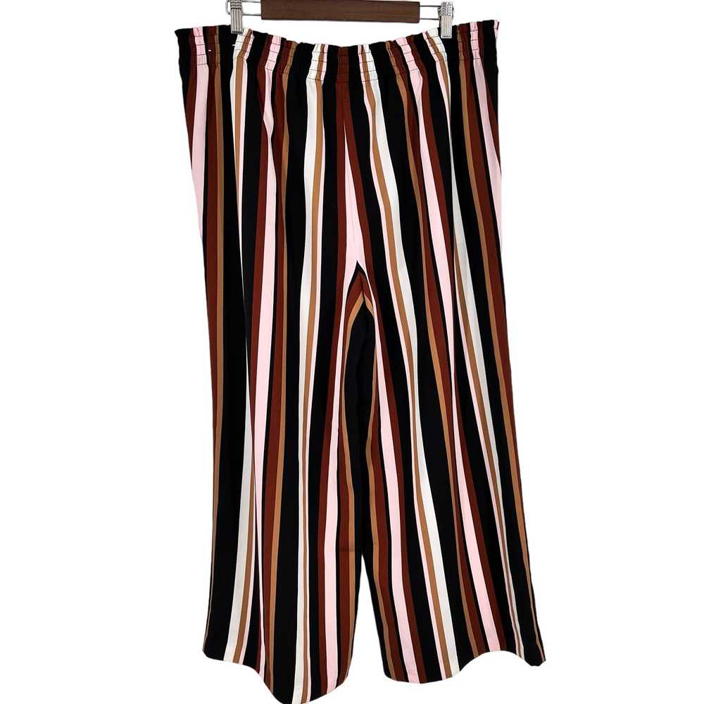 Ann Taylor Sz XL Wide Leg Striped Tie Waist Pants… - image 7