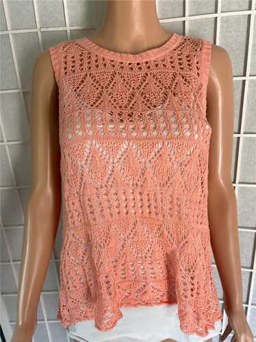 Women's Rewind Medium Apricot Crochet Button Back 