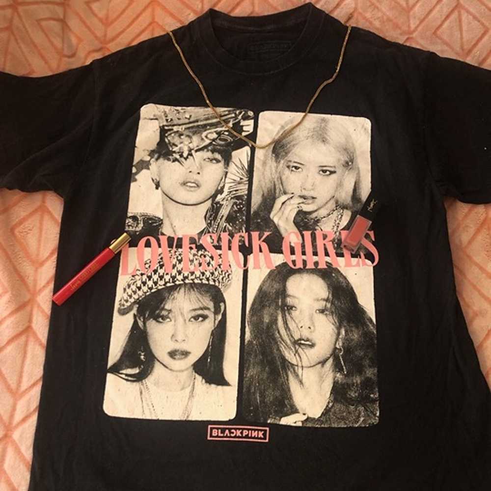 KPOP BLACKPINK T-Shirt Jennie Jisoo Lisa Rose Men… - image 1