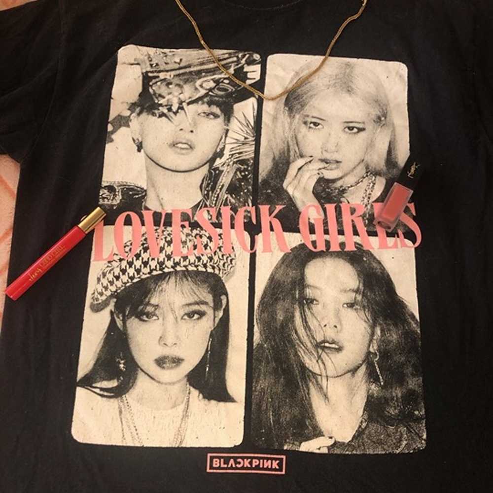 KPOP BLACKPINK T-Shirt Jennie Jisoo Lisa Rose Men… - image 2