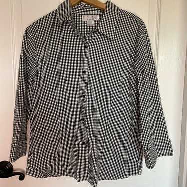 Vintage Real Comfort Gingham Button Down Shirt - image 1