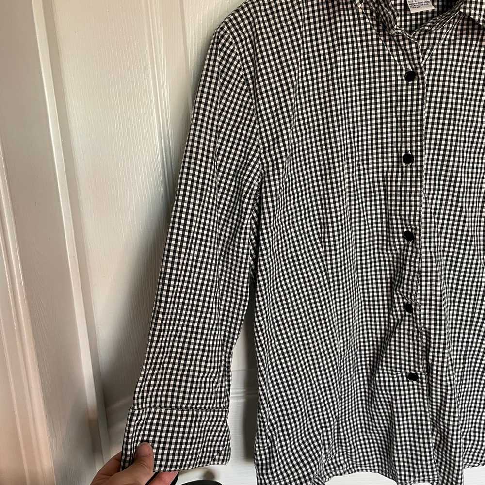 Vintage Real Comfort Gingham Button Down Shirt - image 3