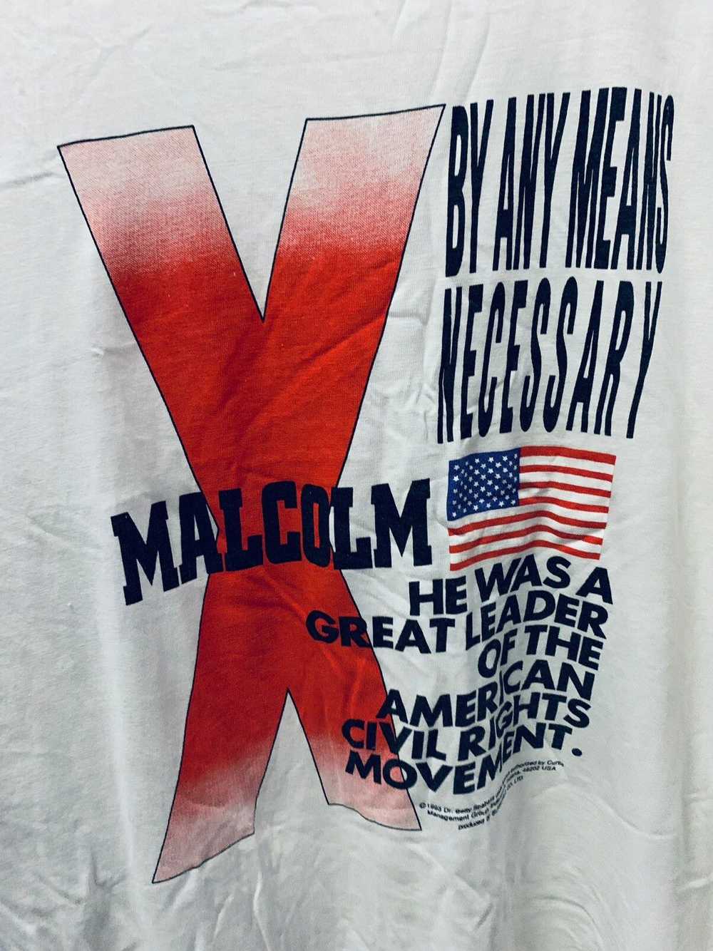 Malcolm X × Rap Tees × Vintage Vintage malcom x s… - image 6