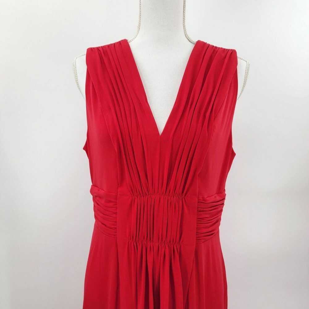 Calvin Klein Red Knee Length Sleeveless Dress Siz… - image 2