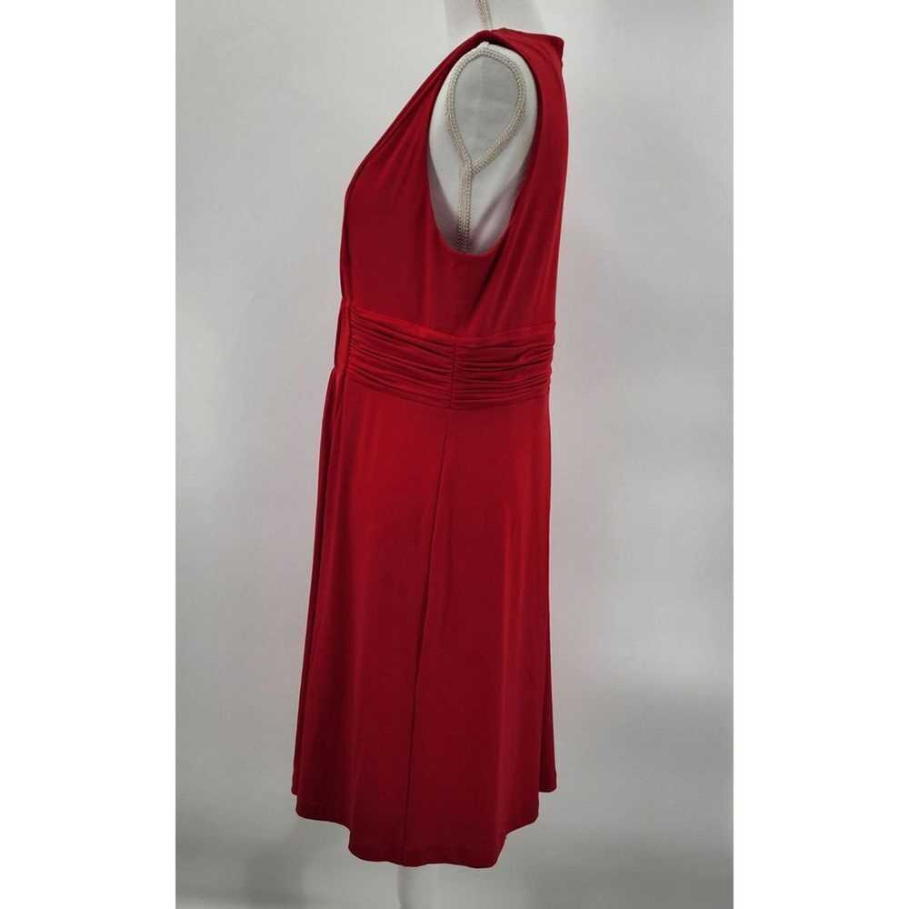 Calvin Klein Red Knee Length Sleeveless Dress Siz… - image 3