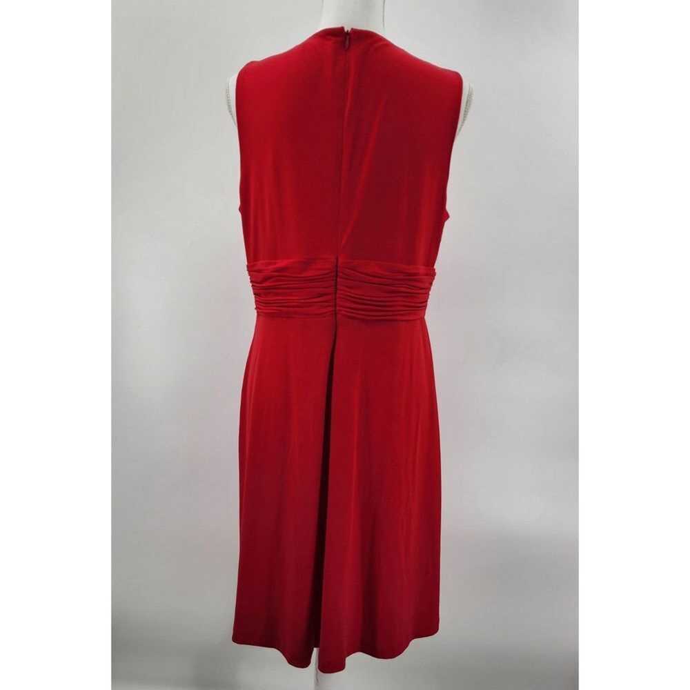 Calvin Klein Red Knee Length Sleeveless Dress Siz… - image 4