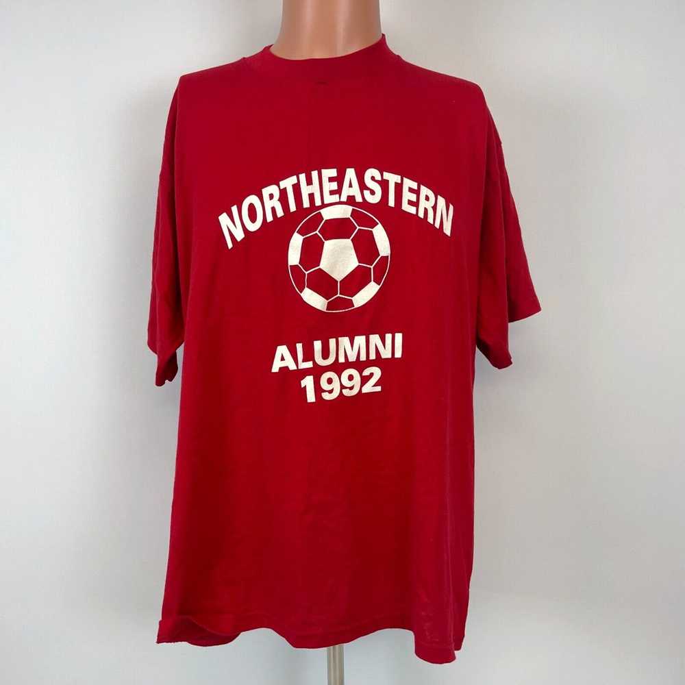 Jerzees Vintage Northeastern Huskies Soccer T Shi… - image 2