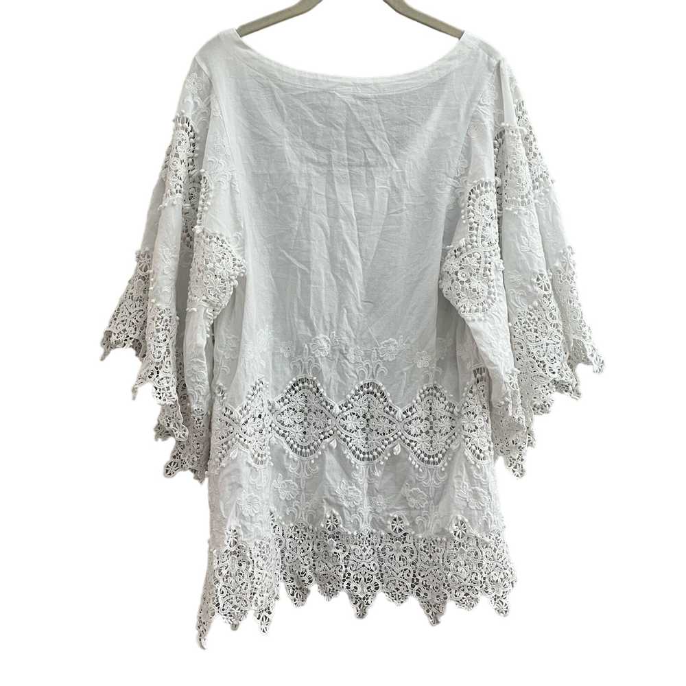 Eberjay Cotton White Beach Dress Embroidered Smal… - image 2