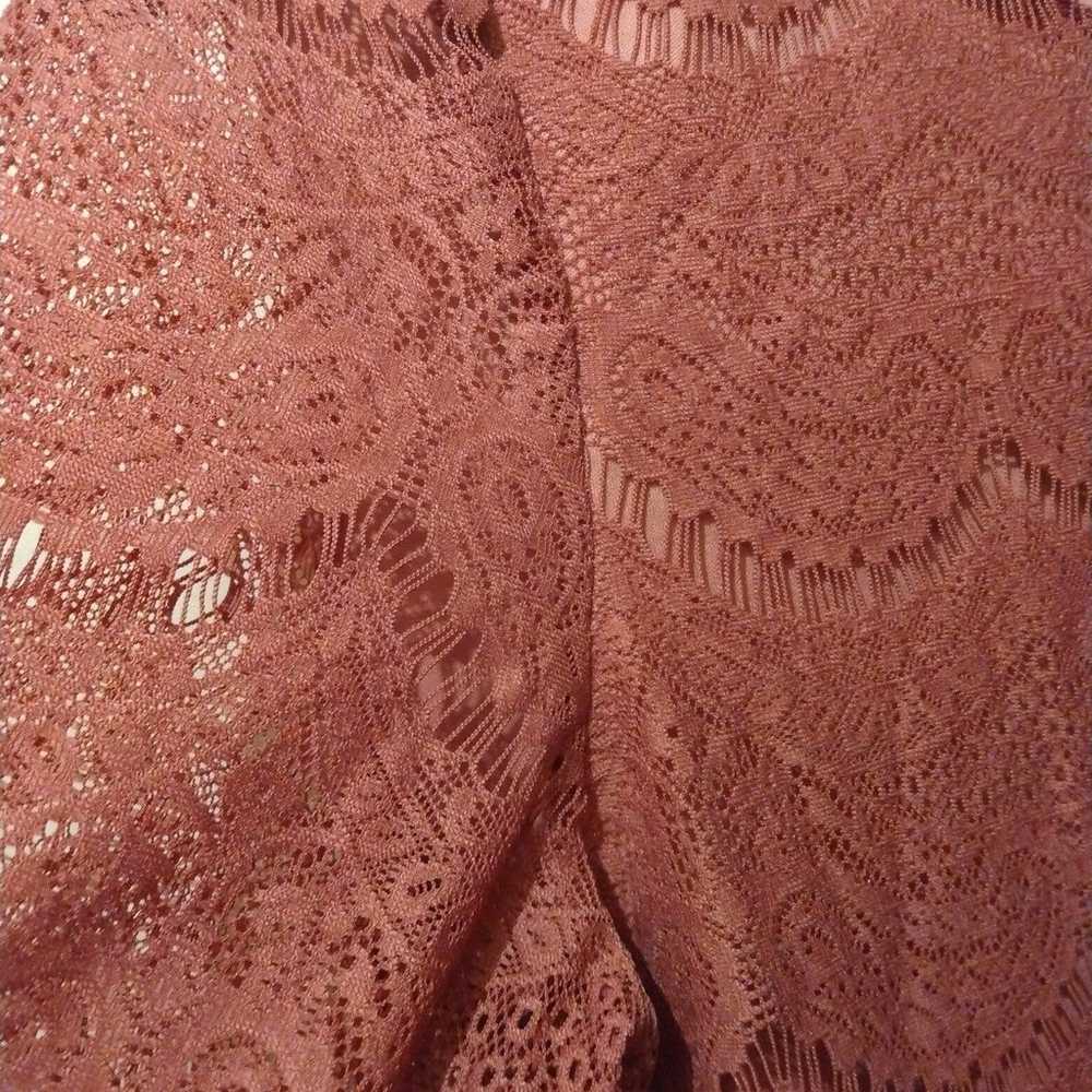 Adrianna Papell Lace Blouse Size L - image 3