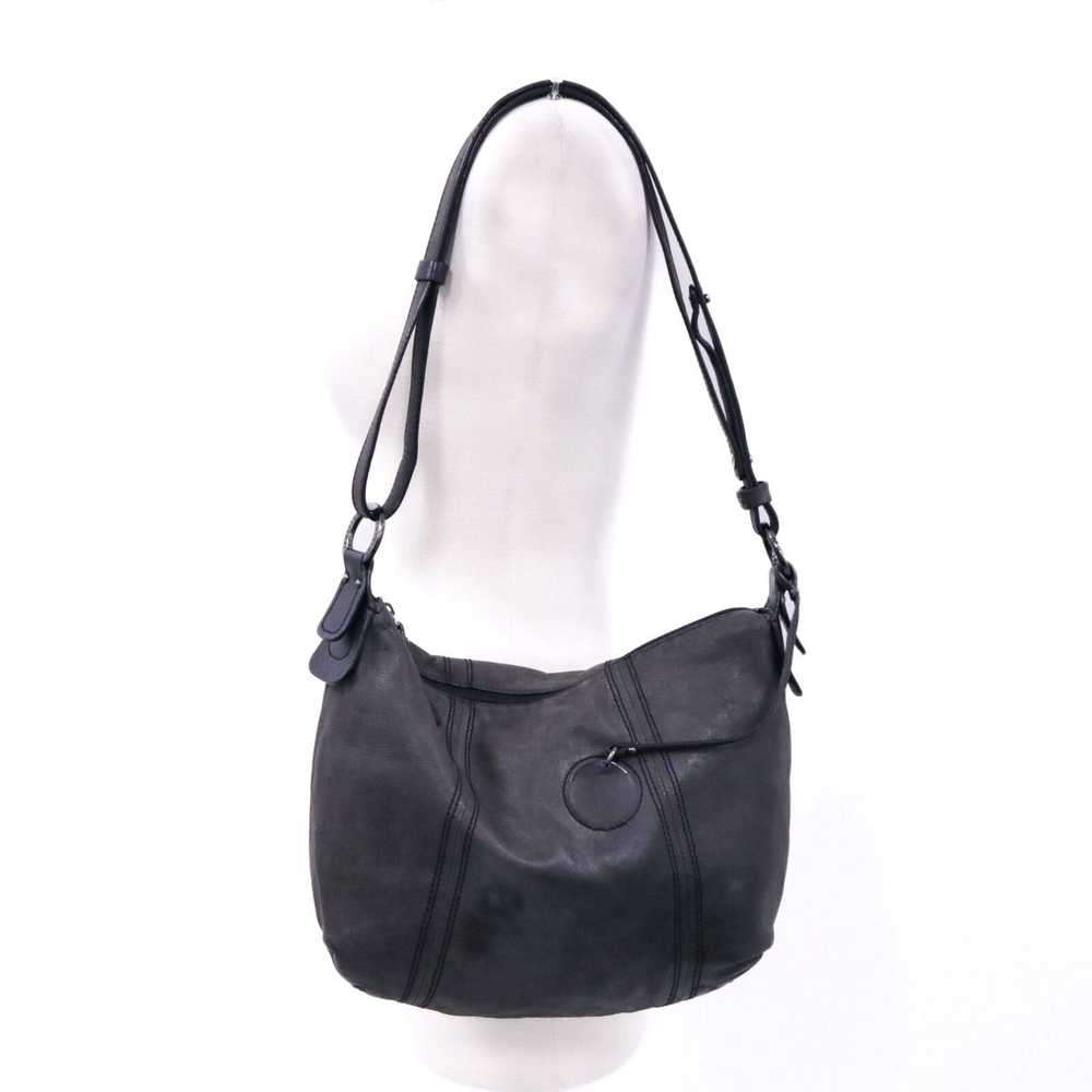 Vintage Lamarthe Paris Hobo Shoulder Bag Purse Bl… - image 1