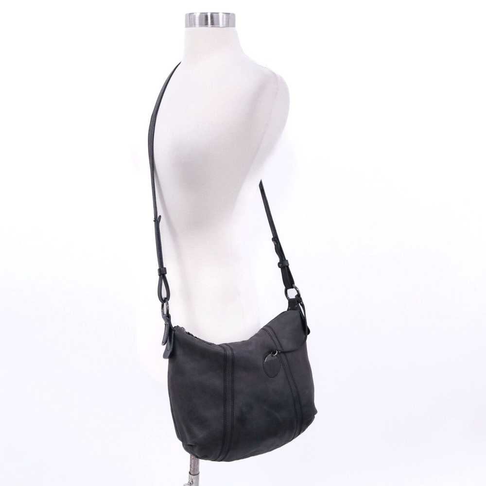 Vintage Lamarthe Paris Hobo Shoulder Bag Purse Bl… - image 2