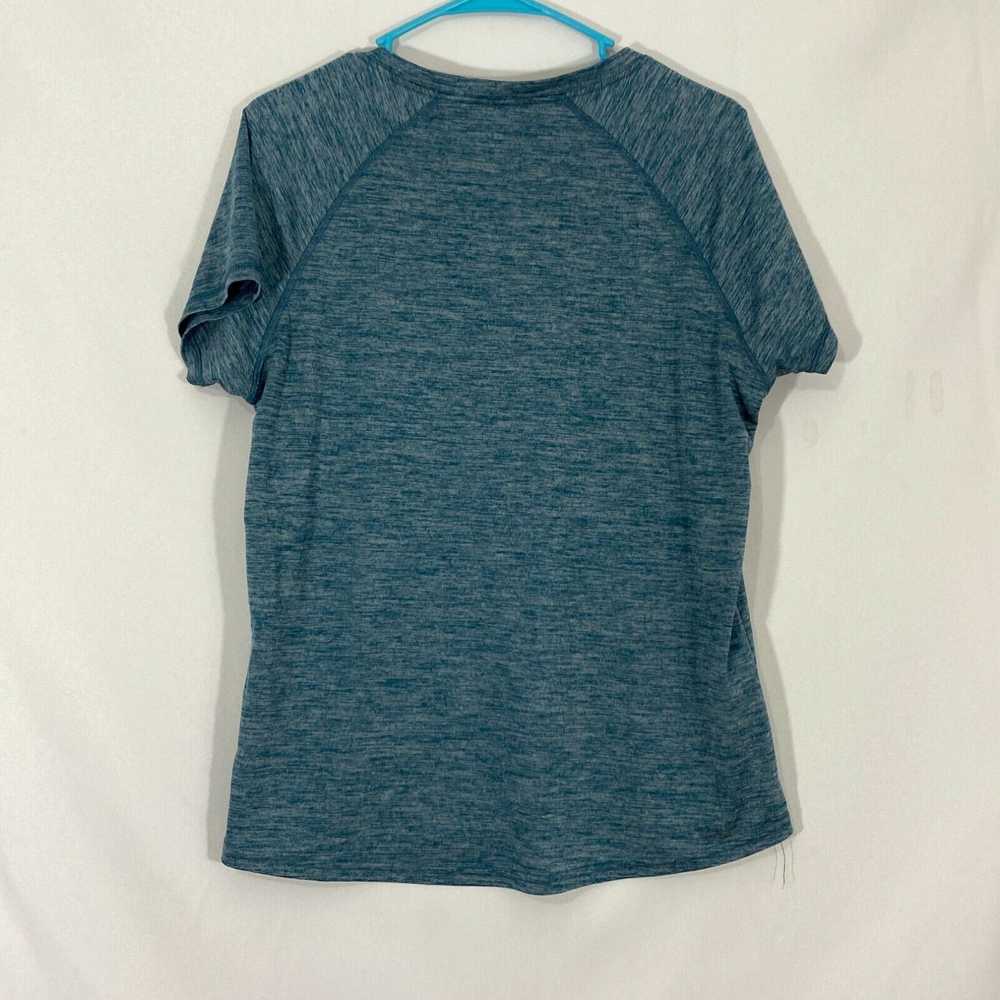 Vintage Legend Womens Blue Heathered Short Sleeve… - image 2