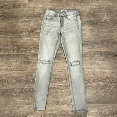 Vintage Refuge Jeans Size 0 Womens Skinny Distres… - image 1