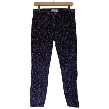 Madewell Navy Polkadot Corduroy Pants