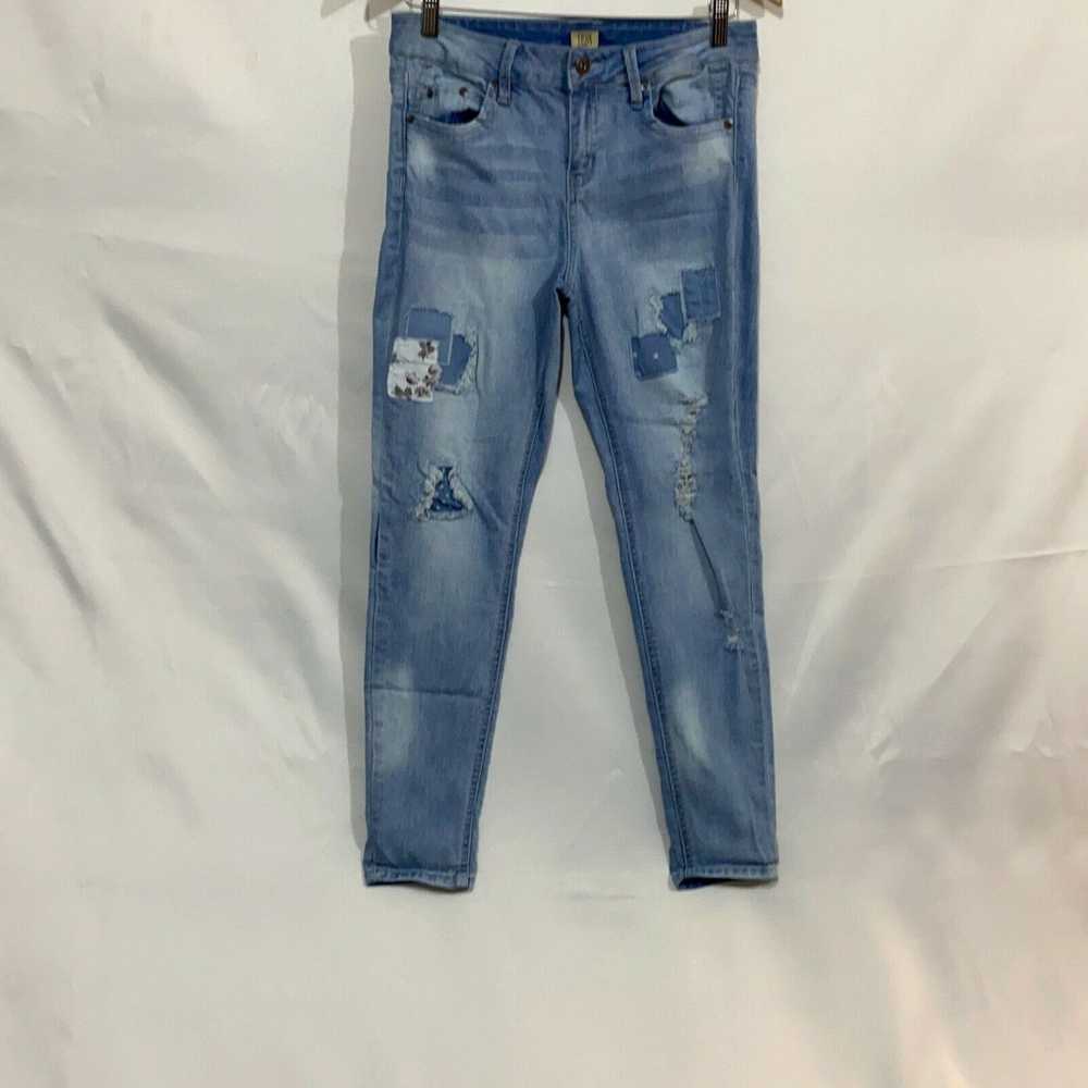 Vintage True Craft Womens Blue Distressed Slim Fi… - image 1