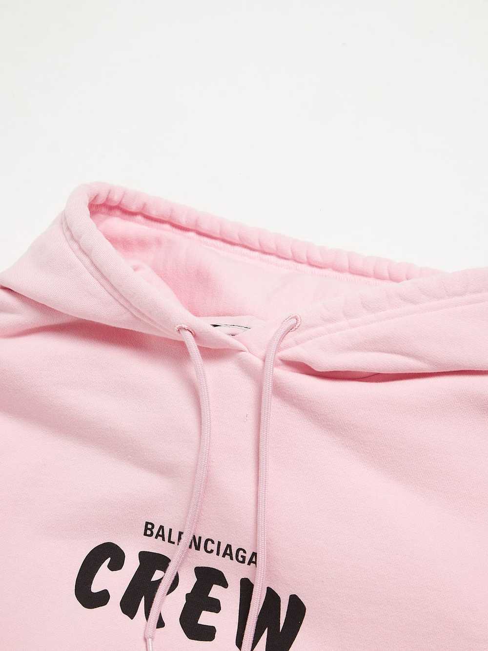 Balenciaga Pink Balenciaga Crew Printed Cotto Hoo… - image 3