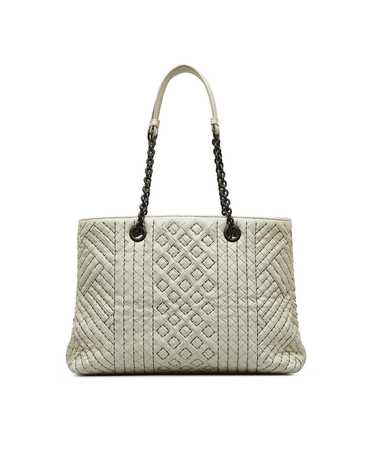 Bottega Veneta Woven Leather Double Chain Tote wi… - image 1