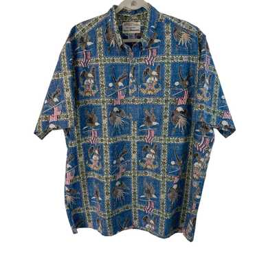 Reyn Spooner Reyn Spooner Mens Shirt Size 2XL Blue