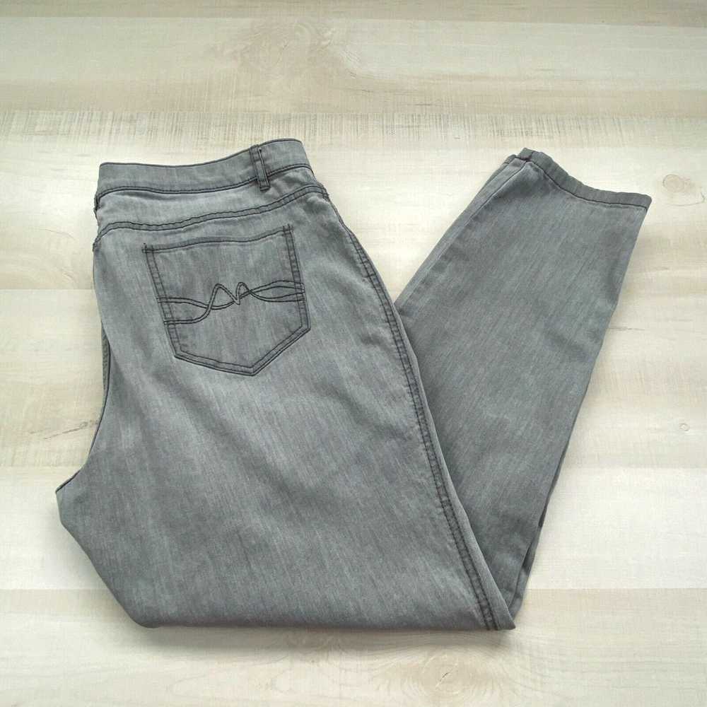 Vintage NY&C Womens Skinny Jeans 16 Gray Denim Le… - image 1