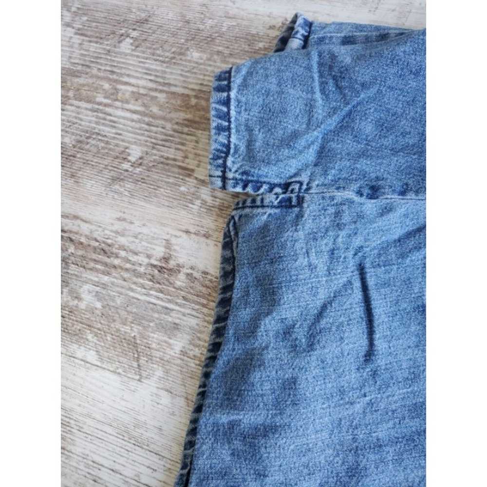 Vintage Wrangler Blues Womens Denim Snap Front Ve… - image 12