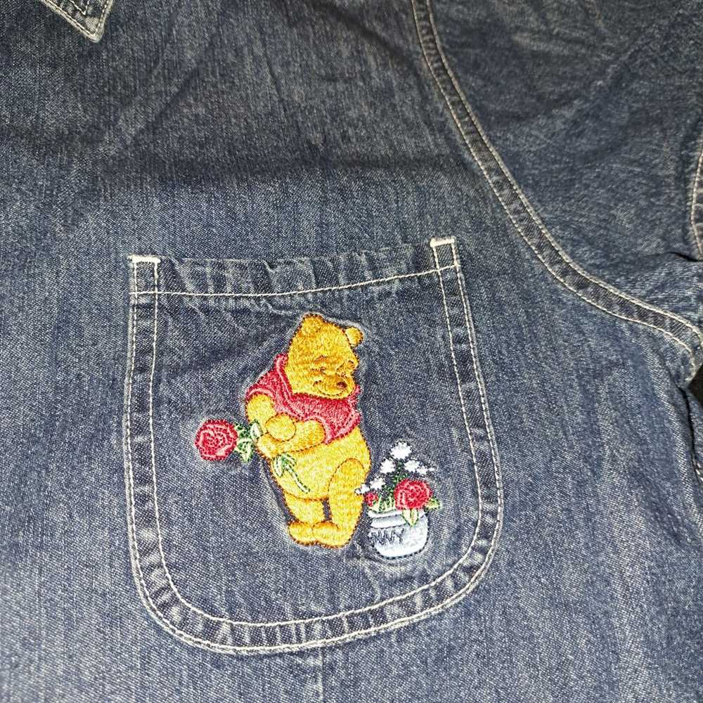 Vintage Disney Store Winnie the Pooh Denim Top - image 2