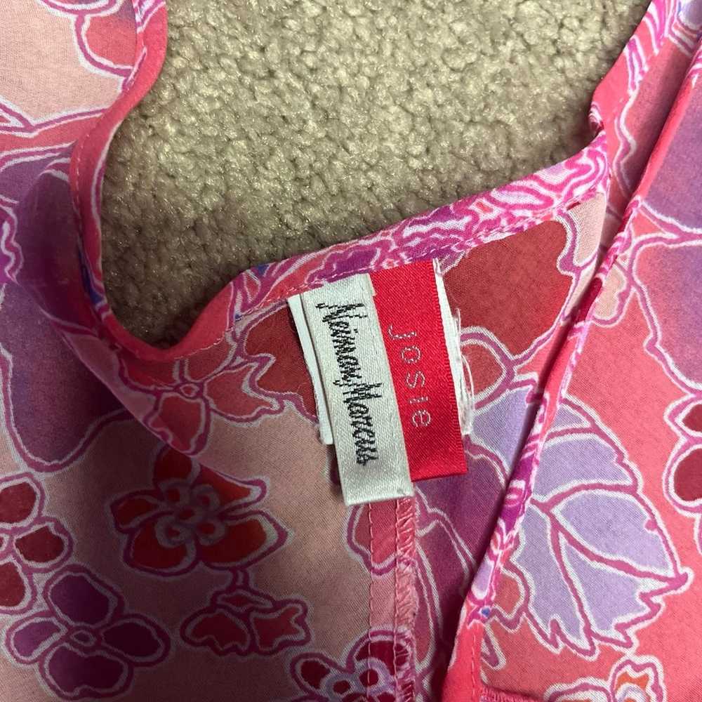 Y2K Vintage Josie Natori for Neiman Marcus Pink F… - image 2