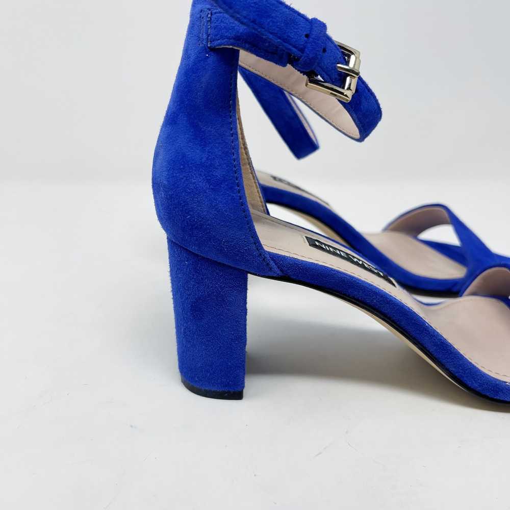 Nine West Size 6 Blue Suede Leather Pruce Ankle S… - image 2