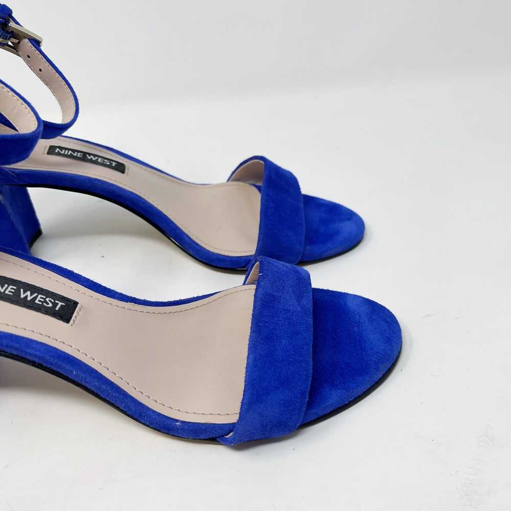 Nine West Size 6 Blue Suede Leather Pruce Ankle S… - image 4