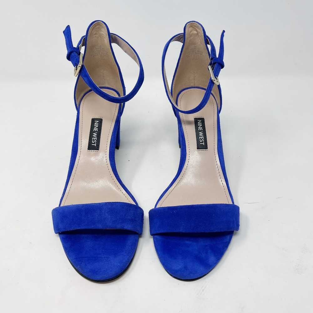 Nine West Size 6 Blue Suede Leather Pruce Ankle S… - image 5