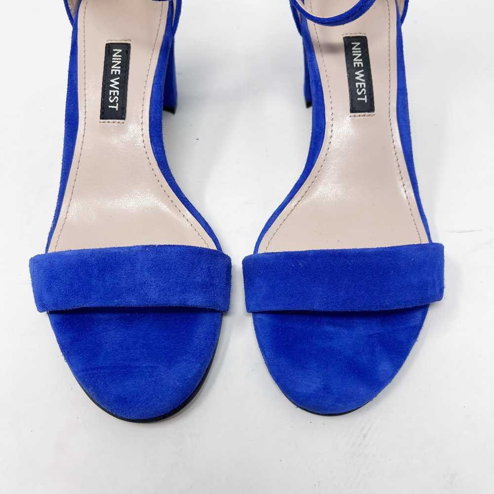 Nine West Size 6 Blue Suede Leather Pruce Ankle S… - image 6