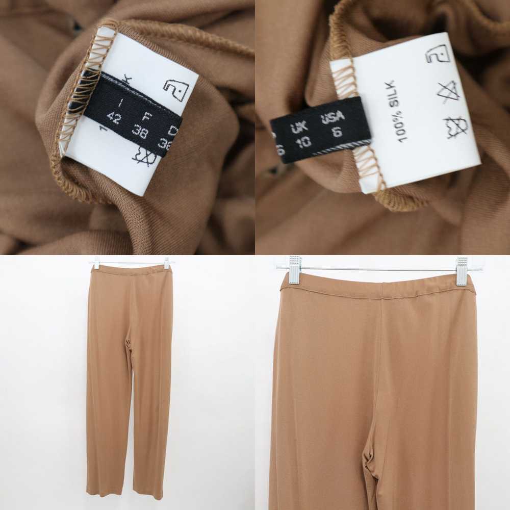 HIGH Tomas Maier Pants Silk Cropped Womens US6 I4… - image 4