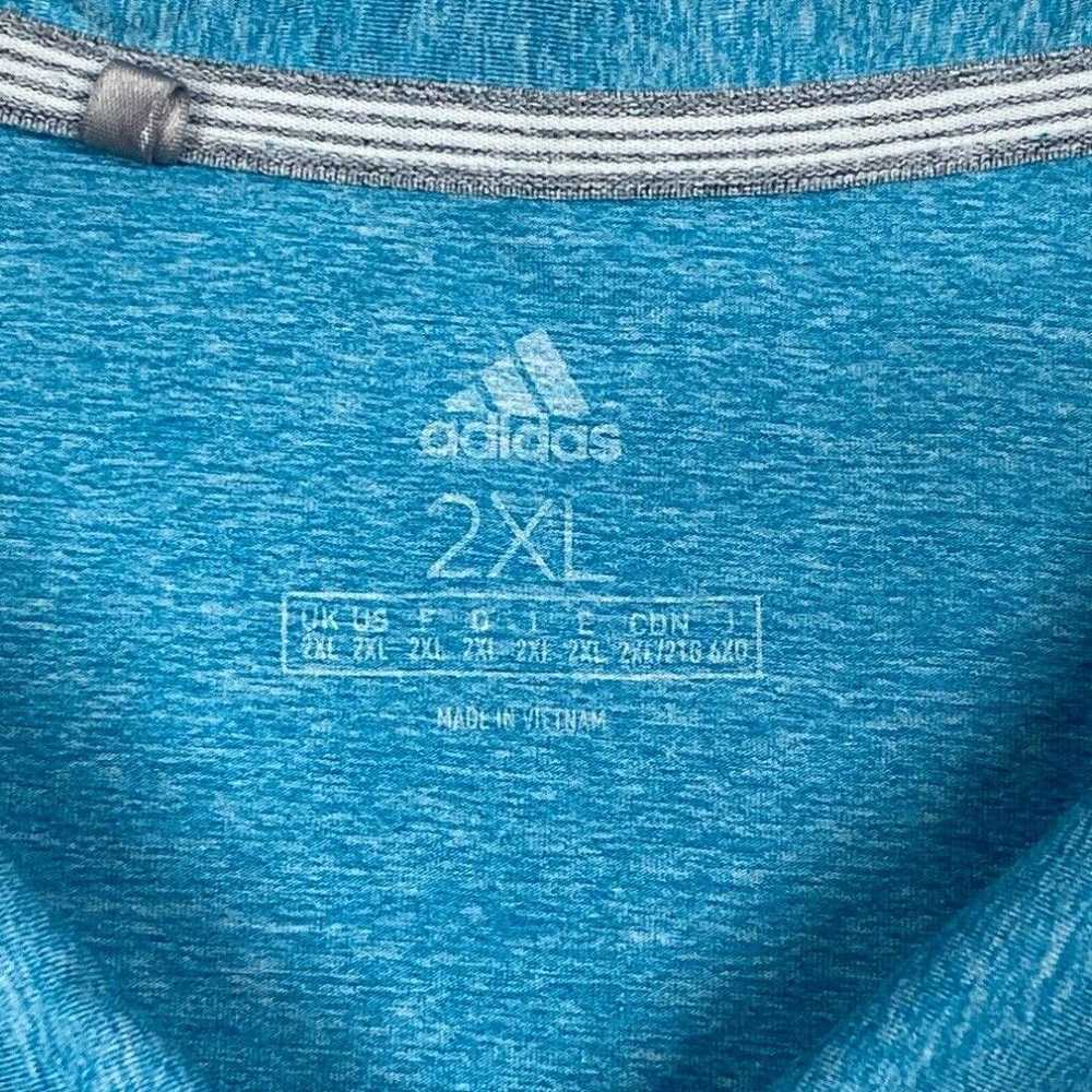 Adidas Adidas Polo Shirt Mens 2XL XXL Blue Short … - image 3