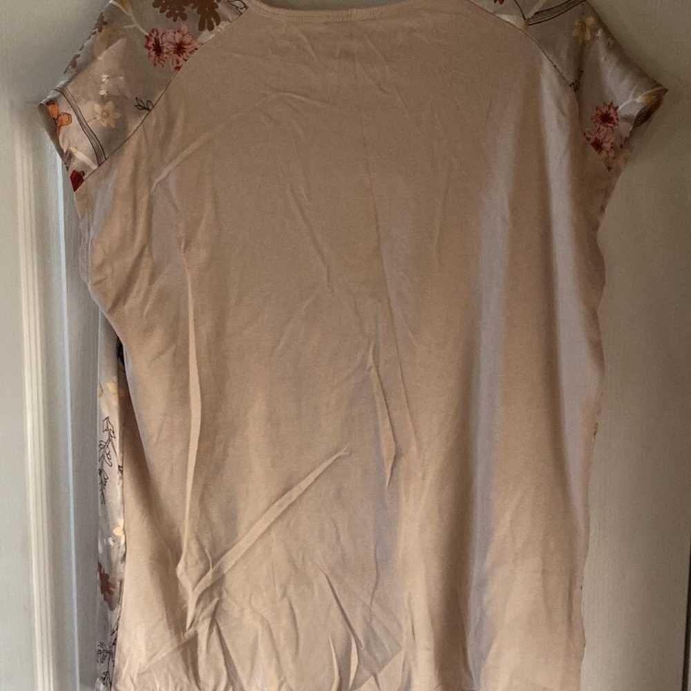 Zara floral top sz L - image 2