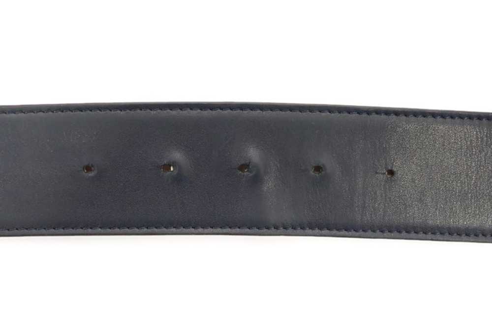 MCM - Red Visetos / Black Leather Reversible Belt… - image 4