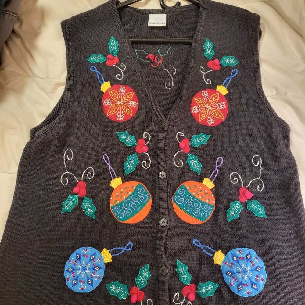 Vintage Bobbie Brooks Christmas sweater/vest - image 1