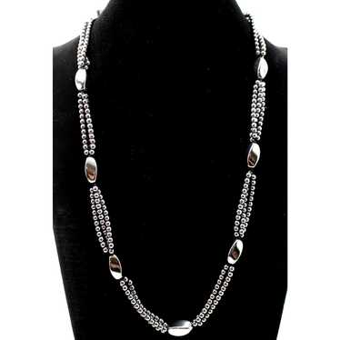 Other Classic Hematite Bead Necklace • Shining Mo… - image 1