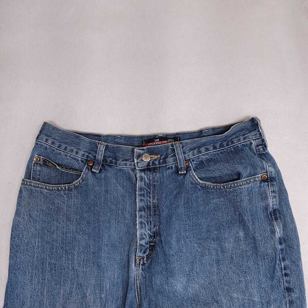 Lee Lee Straight Button Denim Jeans Mens Size 34x… - image 1