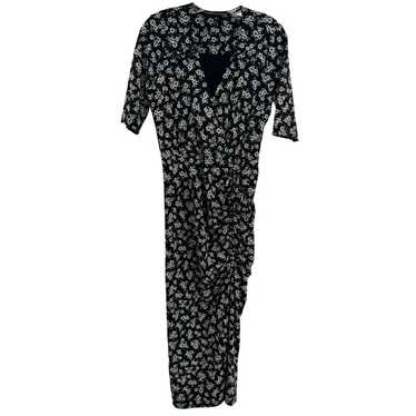 Veronica Beard Mariposa Floral Ruched Maxi Dress … - image 1