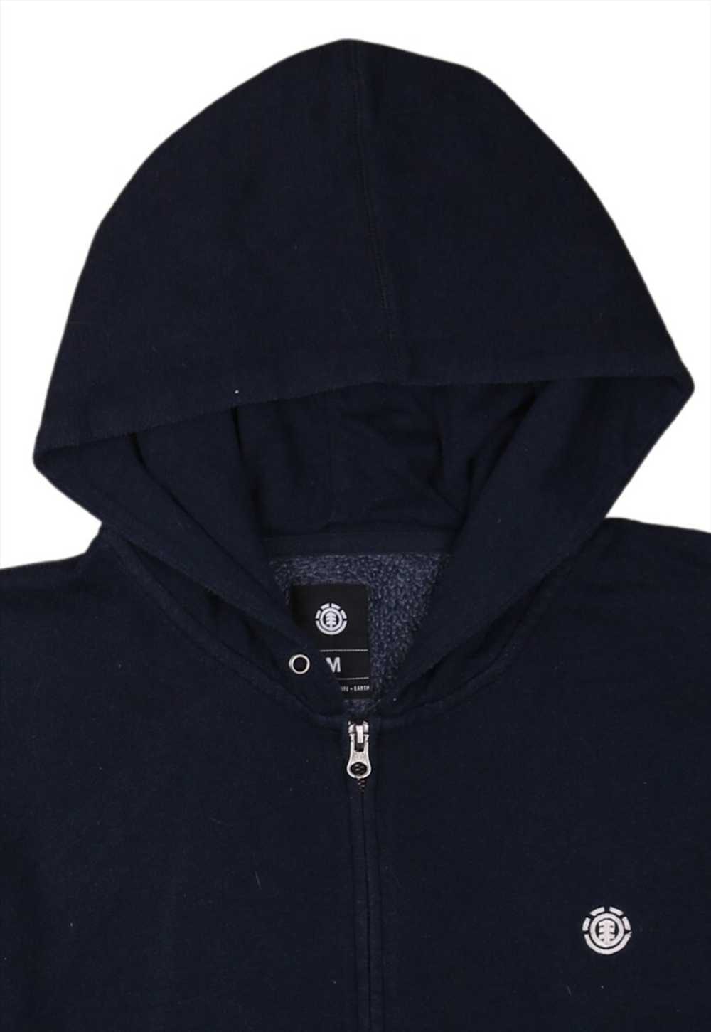 Vintage 90's Element Hoodie Full Zip Up Navy Blue… - image 3