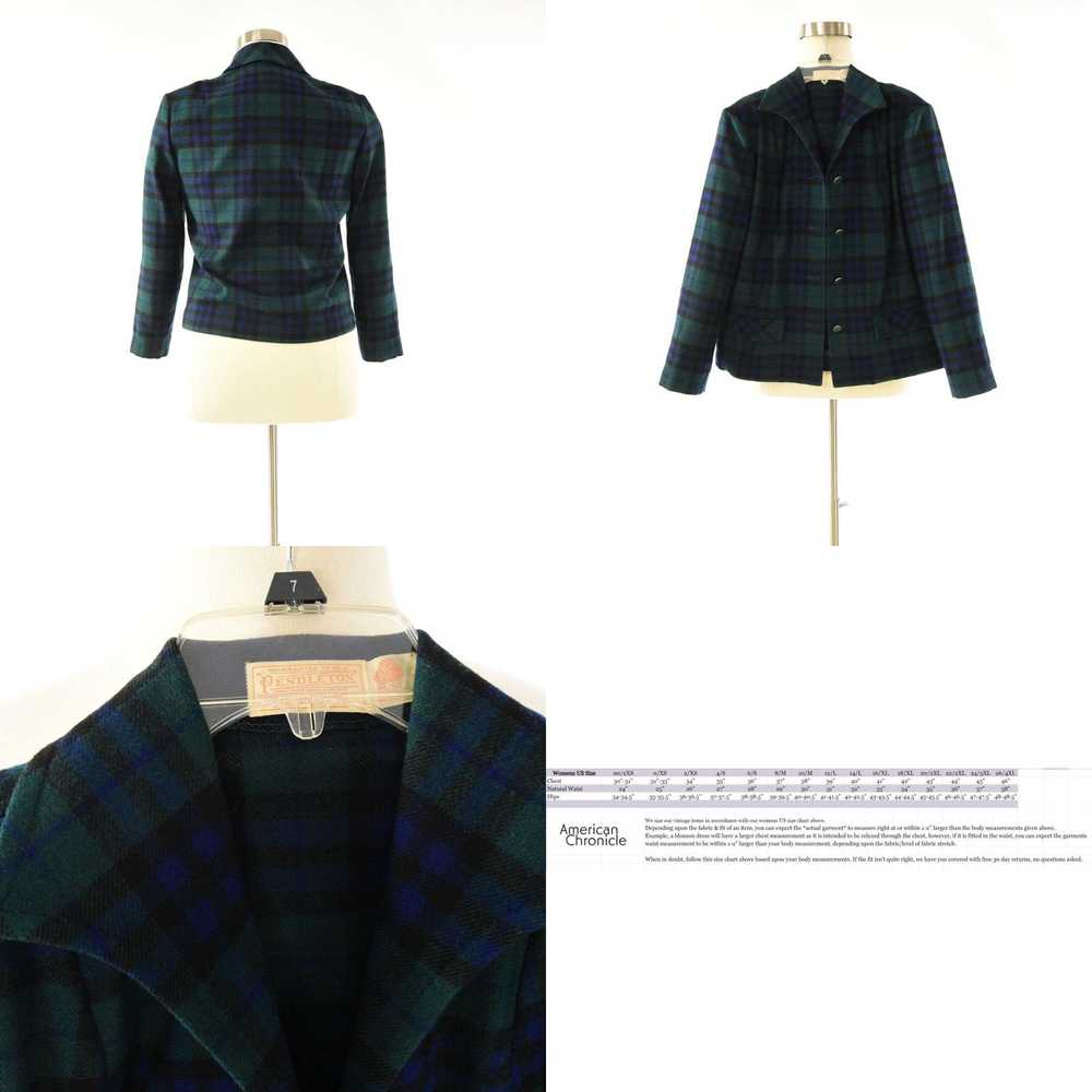 Pendleton 50s Vintage Pendleton Plaid Jacket Blaz… - image 4