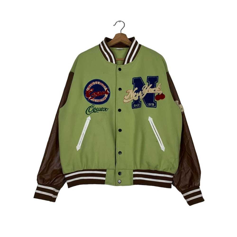 Japanese Brand × Varsity Jacket DLEEPY TOWN Varsi… - image 1