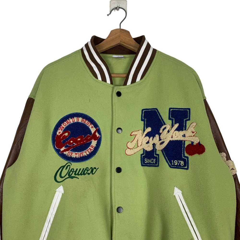 Japanese Brand × Varsity Jacket DLEEPY TOWN Varsi… - image 2