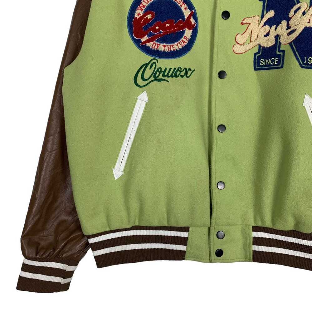 Japanese Brand × Varsity Jacket DLEEPY TOWN Varsi… - image 3