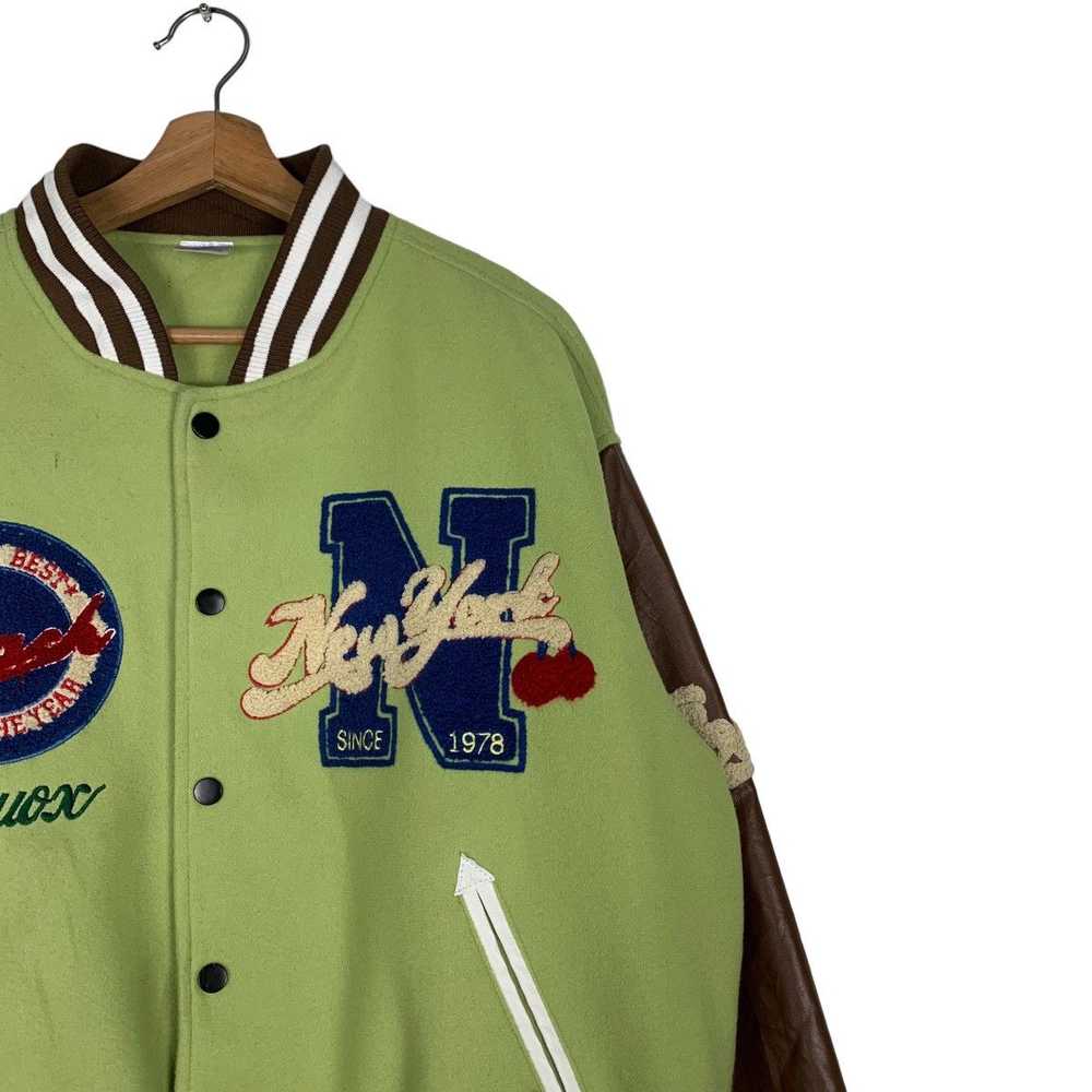 Japanese Brand × Varsity Jacket DLEEPY TOWN Varsi… - image 5